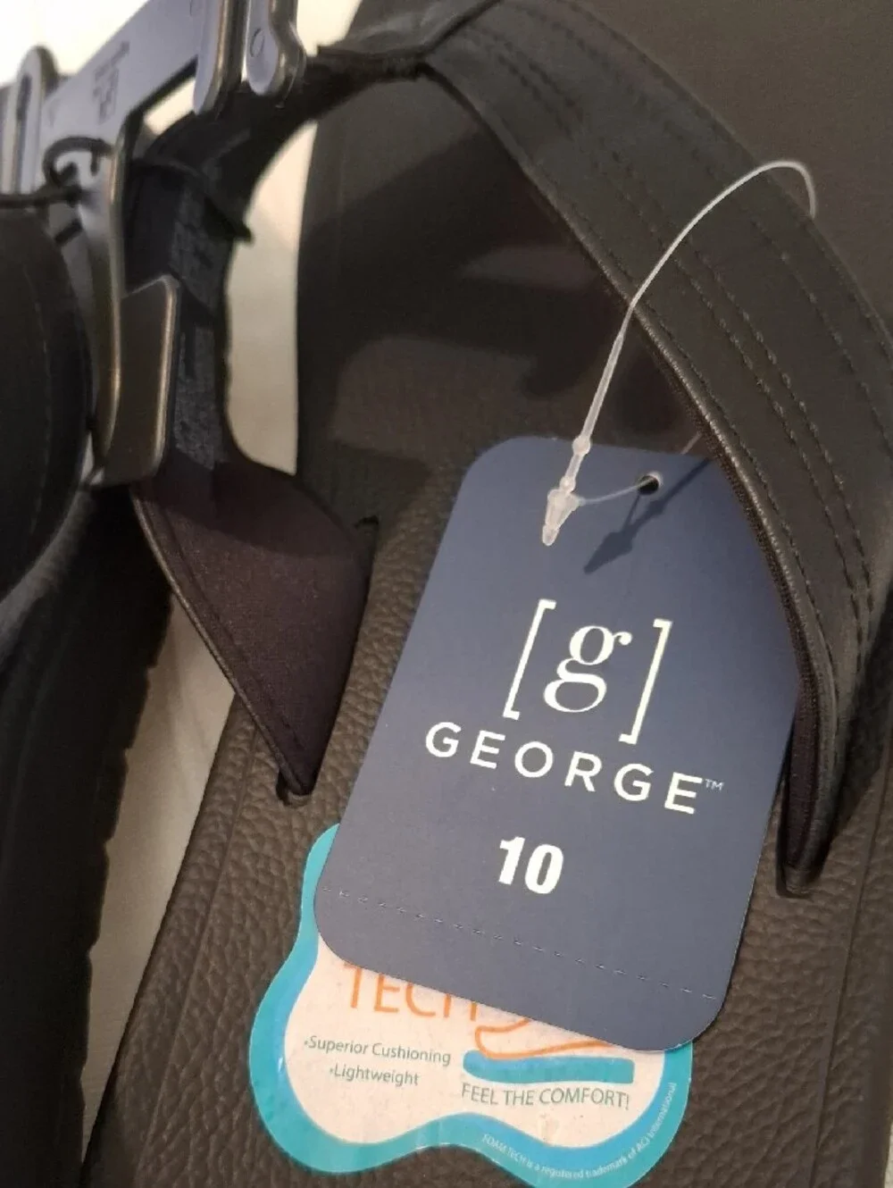 George Black Men's Flip-Flop Sandals